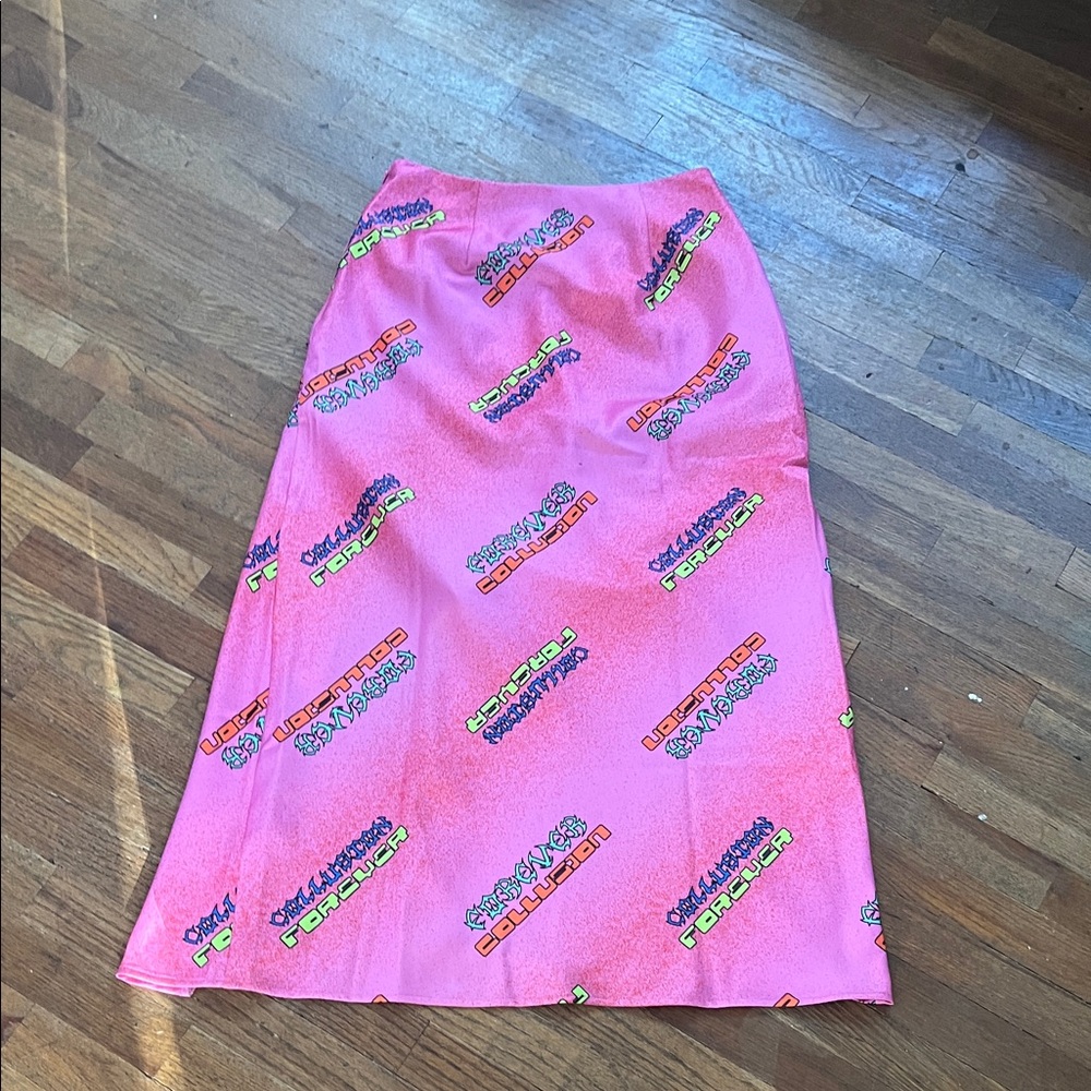 ☯️NWOT - Collusion - Pink Graphic Women's Skirt w shorts - 6☯️ - Picture 4 of 4
